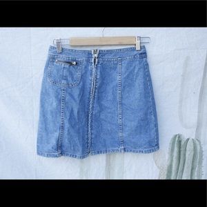 Vintage Paris Blues Demin Zip Up Mini 🌵7